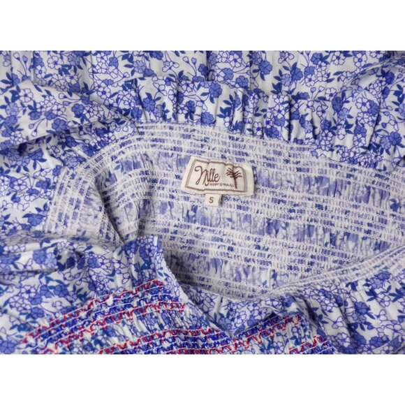 🆕 Mille Garden Smocked Floral Midi Dress Cotton Small - Picture 12 of 12